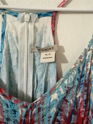 Ariat Blissful Zip Up Racerback Dress | Size: Medium thumbnail 4