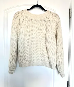 Emory Park Cream Knit Sweater thumbnail 1