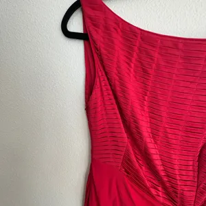 Karen Millen Red‎ Pintuck Draped Ruched Cocktail Dress DN035 S12S US 4 EU 36 thumbnail 3