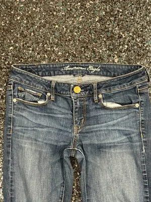 American Eagle Stretch Skinny Women’s Size 8 Blue Jeans thumbnail 3