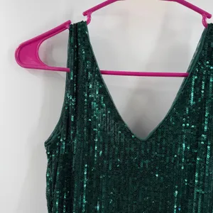 Boston Proper Tank Top Size XXS Sequin Emerald Green Cocktail Holiday Party NWT thumbnail 9