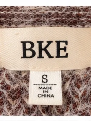 BKE Fuzzy Striped Sweater — Size Small thumbnail 4
