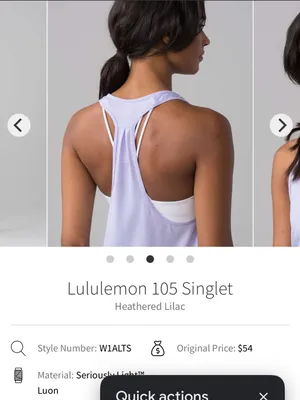 Lululemon tank top in Light Purple Size 10 Lilac Lavender thumbnail 7