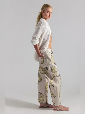 🆕 We The Free | Good Luck Printed Barrel Jeans | Sz: 28 | Go Bananas thumbnail 3