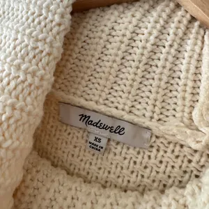 Madewell Cream Cable Knit‎ Turtleneck Sweater NH934 thumbnail 6