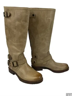 Arturo Chiang Riding Boots Womens Ella Leather Sahara Sand Size 8.5 Tan Brown thumbnail 6