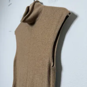 Polo Ralph Lauren Women 100% Cashmere Midi Dress M Camel Turtleneck Fit & Flare thumbnail 10