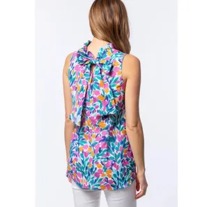 NWT Tyler Boe Claudette Ruffle Neck Tulips Top thumbnail 2