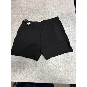 Ethika Black Raw Edge Women's Shorts Floral Graphic Drawstring Waist‎ Size L NWT thumbnail 5
