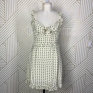 For Love & Lemons Sweetheart‎ Mini Dress Creme Heart Print Size US Medium thumbnail 3