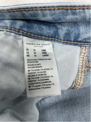Womans Excellent American Eagle Jegging Light Wash Blue Jeans Size 10 Waist 29 thumbnail 5