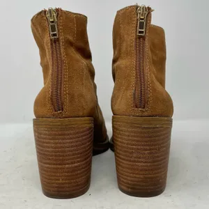 Steve Madden Brown Suede Shrines Heeled Booties Womens Size 9 thumbnail 5