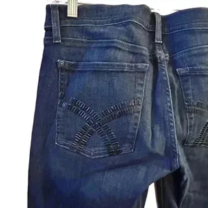 7 For All Mankind‎ Women's Skinny Jeans Size 31 Dark Wash Blue Denim thumbnail 5