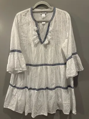 Tommy Bahama Jacquard Tiered Tassel Detail Dress thumbnail 4