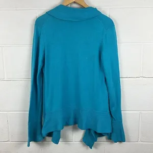 Lily Pulitzer women’s ruffle open front lightweight cashmere blend cardigan thumbnail 7