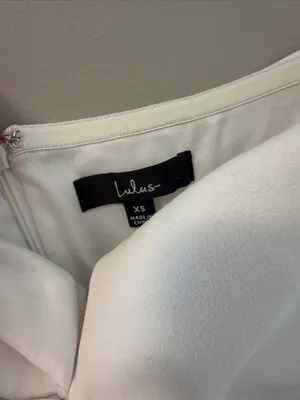 Lulus Ready to Impress White Strapless Tie-Front Wide-Leg Jumpsuit XS thumbnail 6