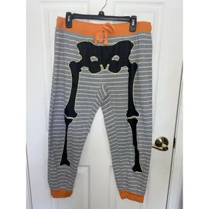 Snooze Button Women’s Halloween Skeleton Pajama Set L Glow in the Dark thumbnail 4