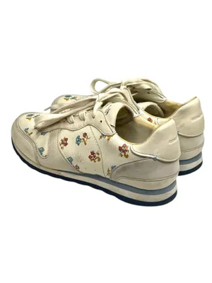 Coach ✽ C142 Runner Running Shoes Sneakers ✽ Chalk Tossed Rose Print ✽ 8.5M ✽ thumbnail 5