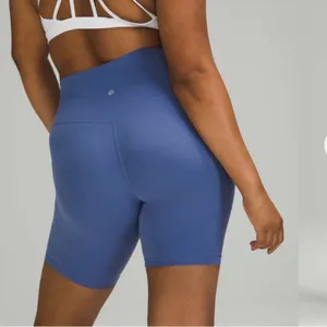 Lululemon high rise align shorts water drop blue 2 thumbnail 7