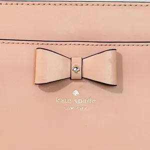 Kate Spade Baldwin Street Angelica Bow Crossbody Bag Rosycheeks Pink Leather thumbnail 3