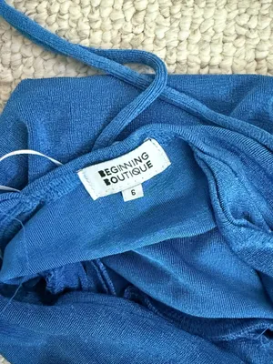 Beginning Boutique Dress Mini Body Con Blue thumbnail 2