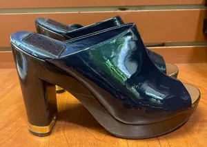 Tory Burch Black Mules with Cushioned Sole thumbnail 1
