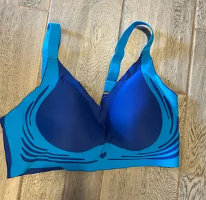 Blue Supportive Molded Sports Bra - size 2XL thumbnail 1