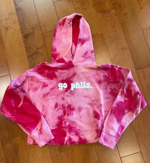 Old Navy Custom made Philadelphia phillies acid wash go phils sweatshirt thumbnail 1