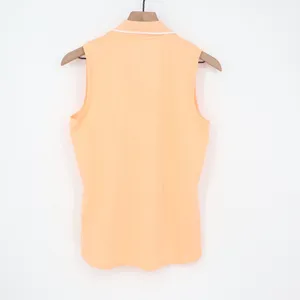 Walter Hagen P11 Sleeveless Johnny Golf Polo Peach Fuzz Orange Womens Medium thumbnail 7