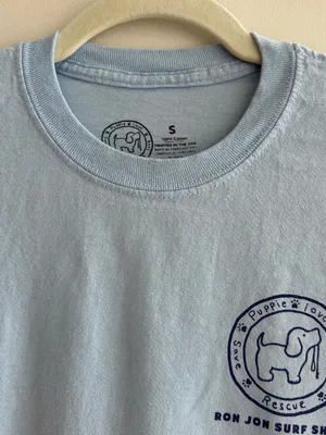 Puppie Love - Ron Jon Surf Shop Blue Long Sleeve T-Shirt, Size Small thumbnail 8