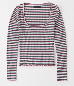 Abercrombie Stripe Long Sleeve Top thumbnail 1