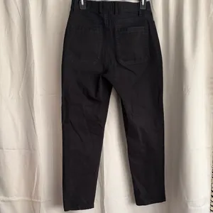 Wilfred Free Aritzia High Waist‎ Button Fly Straight Leg Black Jeans Crop Size 4 thumbnail 2