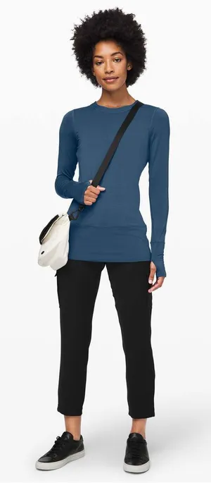 Lululemon Rule the Day Long Sleeve in Code Blue Size 6 Small thumbnail 1