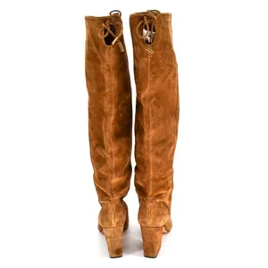 Vince Camuto Sarelia Knee High Boots Suede Brown Block Heel 7 thumbnail 6