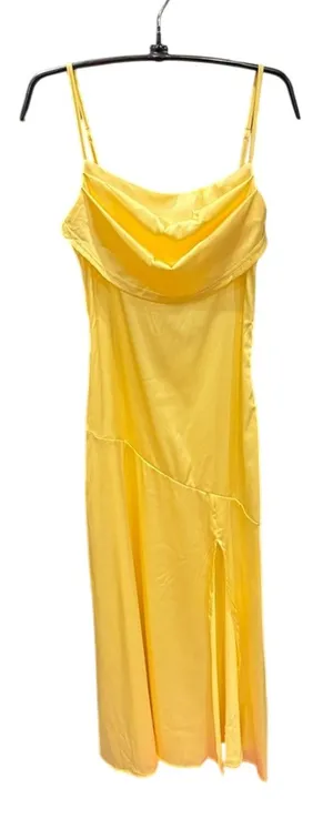 NWY SHEIN Y2K Olivia Dean vibes Sunny Yellow Maxi Dress size small thumbnail 1