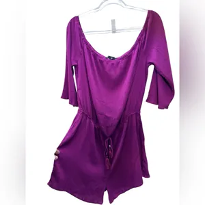 WHITE HOUSE BLACK MARKET Off-the-Shoulder Romper thumbnail 4