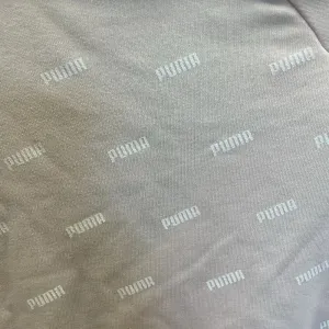 Puma Womens L Sweatshirt Peach‎ 1/2 Zip White Puma Pattern Pullover Athletic thumbnail 9