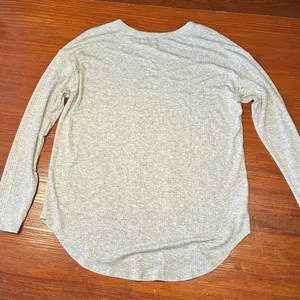 Lou & Grey Heather Gray Ribbed Long Sleeve Top thumbnail 2