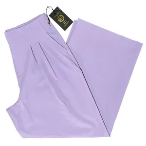 New Kathy Ireland Pleated Wide Leg Trousers Pants Wisteria Purple Size 12 thumbnail 15