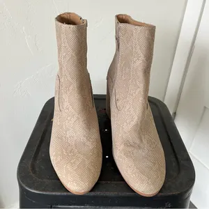 Lucky Brand Beige Booties thumbnail 3