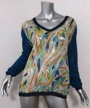 Missoni Multicolor V-Neck Blouse thumbnail 1