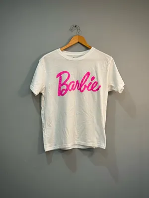 White Barbie Branded Crewneck T-Shirt Size L EUC thumbnail 3