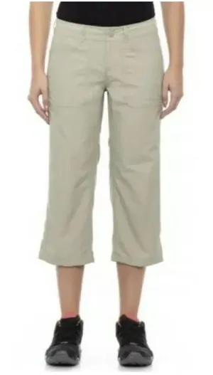 The North Face Size 4 Horizen Capri Pant Dune Beige Nylon‎ Straight Leg Women's thumbnail 1