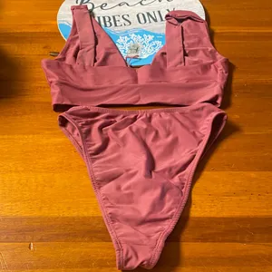 Lulu's Dusty Rose Two-Piece Bikini Set thumbnail 3
