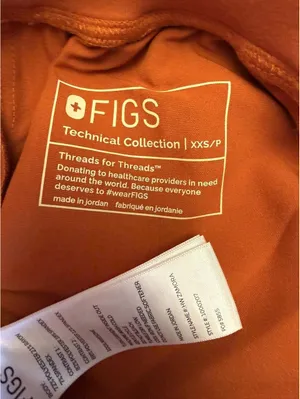 FIGS Zamora High-Waisted Jogger Scrub Pants Terracotta XXS Petite NWOT thumbnail 6