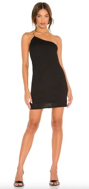 Gauge81 Beja Short One Shoudler Dress Black Womens Size XL thumbnail 1