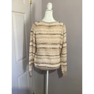American Eagle Outfitters Cream Chunky Knit Sweater thumbnail 2