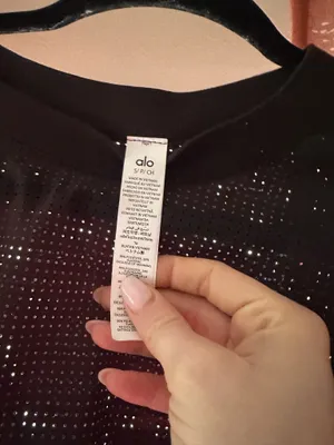 Alo Mesh Cropped Mirage Tee thumbnail 3