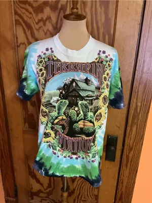 Liquid Blue Terrapin Station Grateful Dead Tie Dye T Shirt Medium Turtle Graphic thumbnail 3