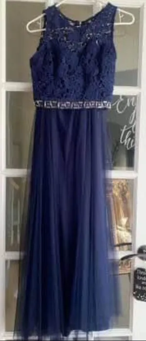 Maniju Navy blue two piece dress thumbnail 1
